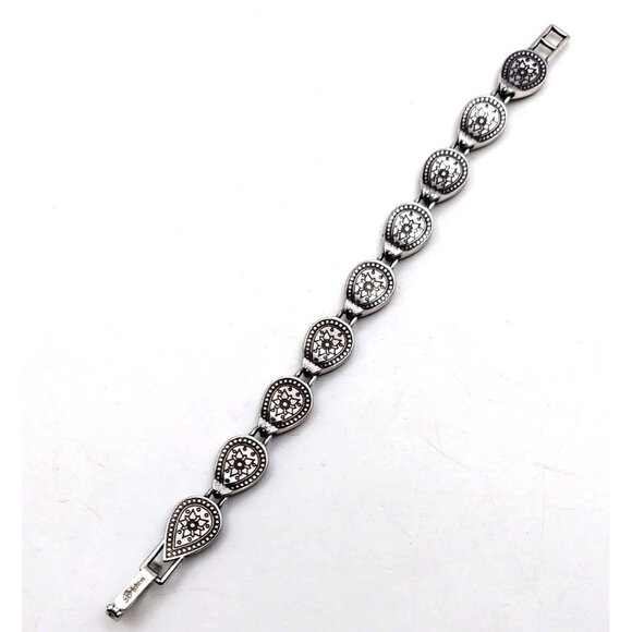 Brighton Priscilla Heart Silverplated 2-Pc Set Necklace Bracelet Collectible Tin - Picture 6 of 8